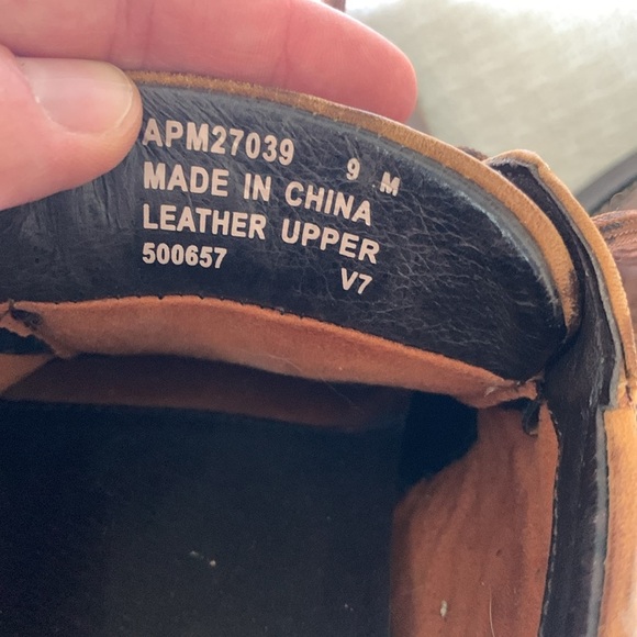 Rockport men’s Oxford lace up loafers waterproof brown leather size 9 - Picture 7 of 9